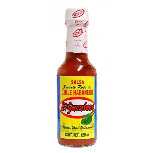 EL YUCATECO SAUCE HABANERO ROUGE 120 GR