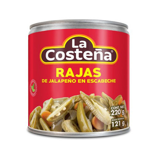 LA COSTEÑA PIMENTS JALAPEÑOS EN LAMELLES 220 GR