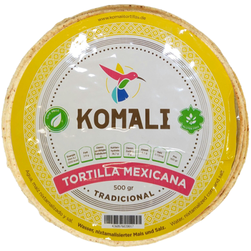 KOMALI TORTILLAS DE MAIS TRADITIONELLES  500 GR